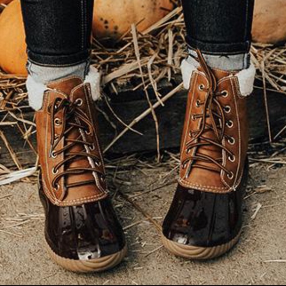 Shoes - EDDIE Duck Boots - BROWN